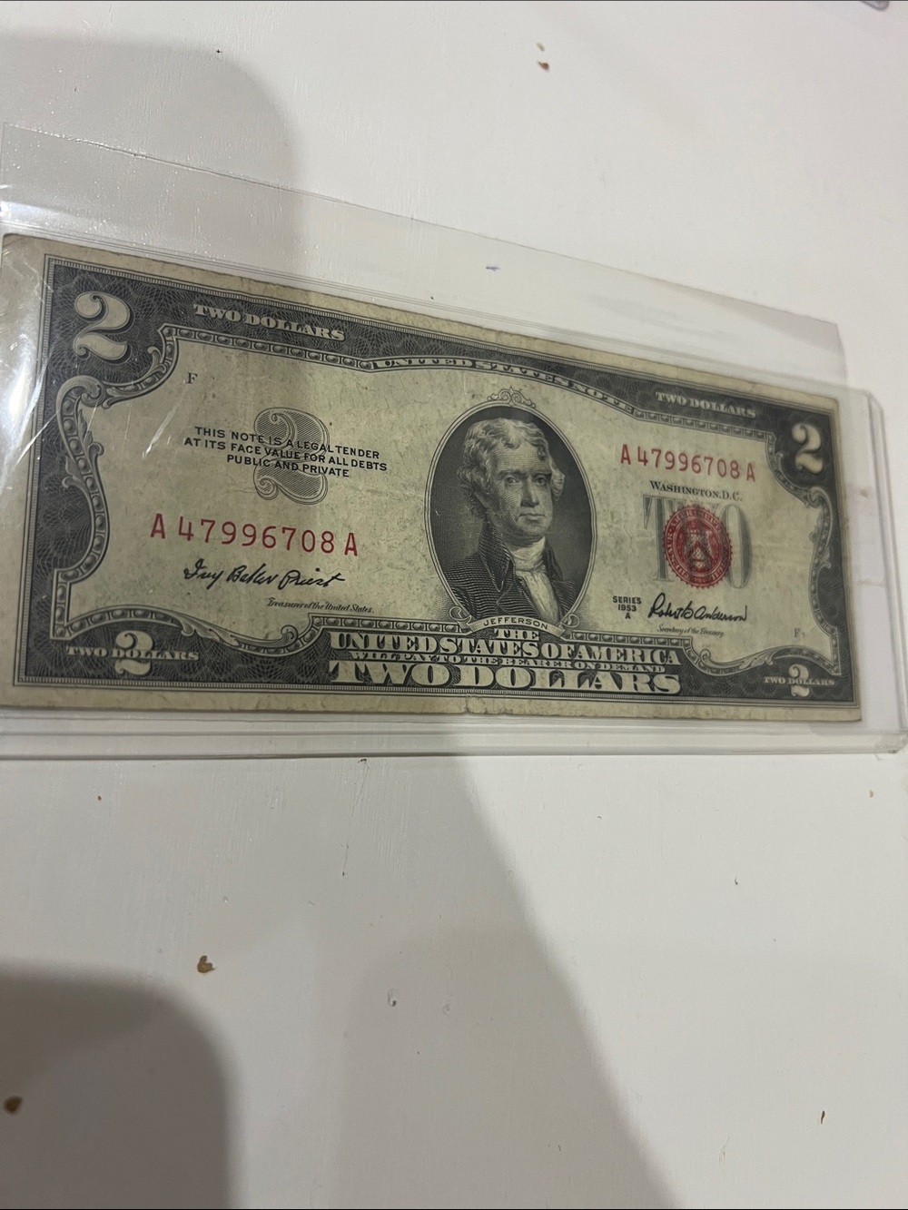 1953 A Two Dollar bill